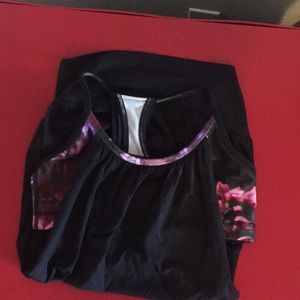 Lulu workout top with built in bra